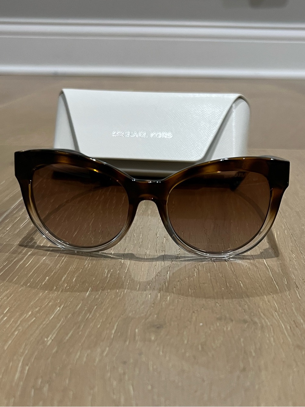 Michael Kors Women's Tortoiseshell to Clear Gradient Sunglasses - Brown
